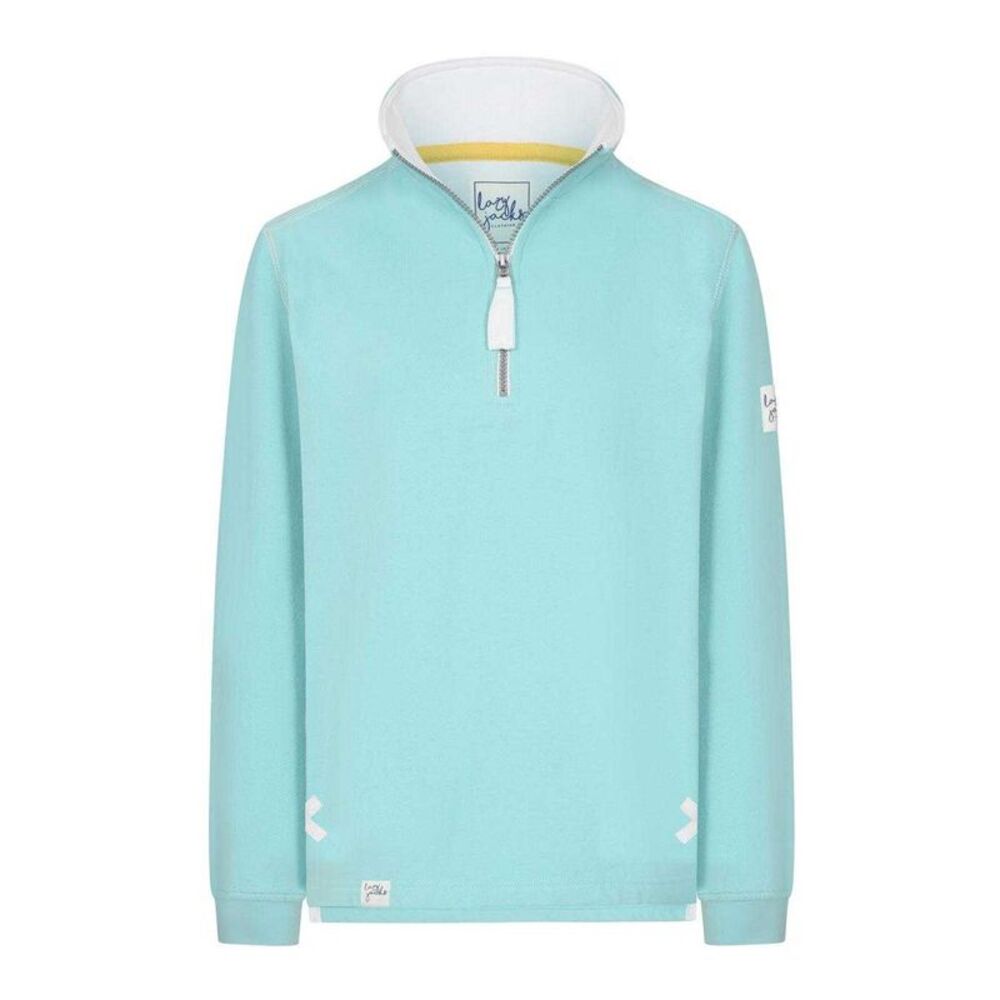 Lazy Jacks Womens/Ladies Quarter Zip Sweatshirt / Peppermint